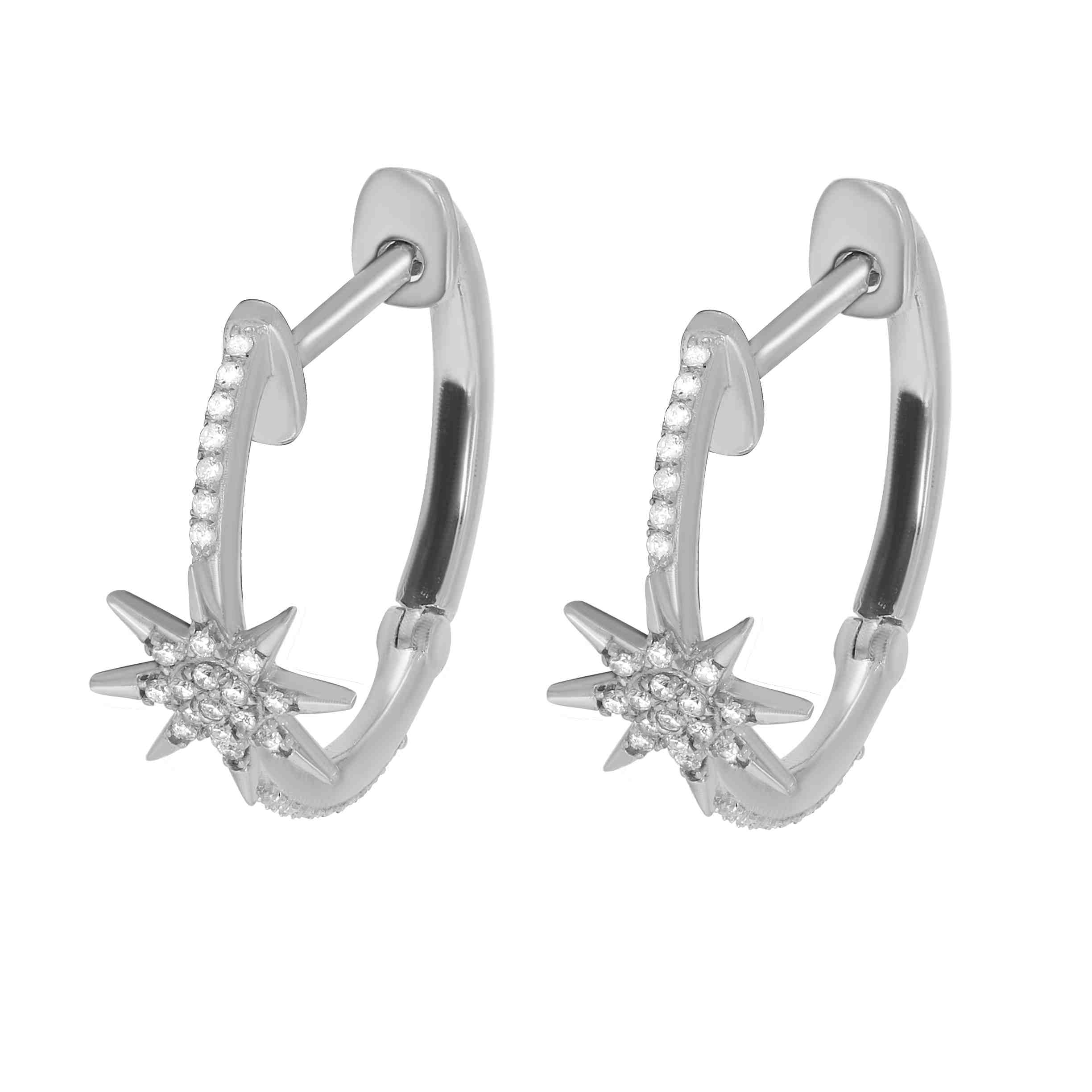 Huggie Hoop Compass  Natical Collection Earring ER21846A